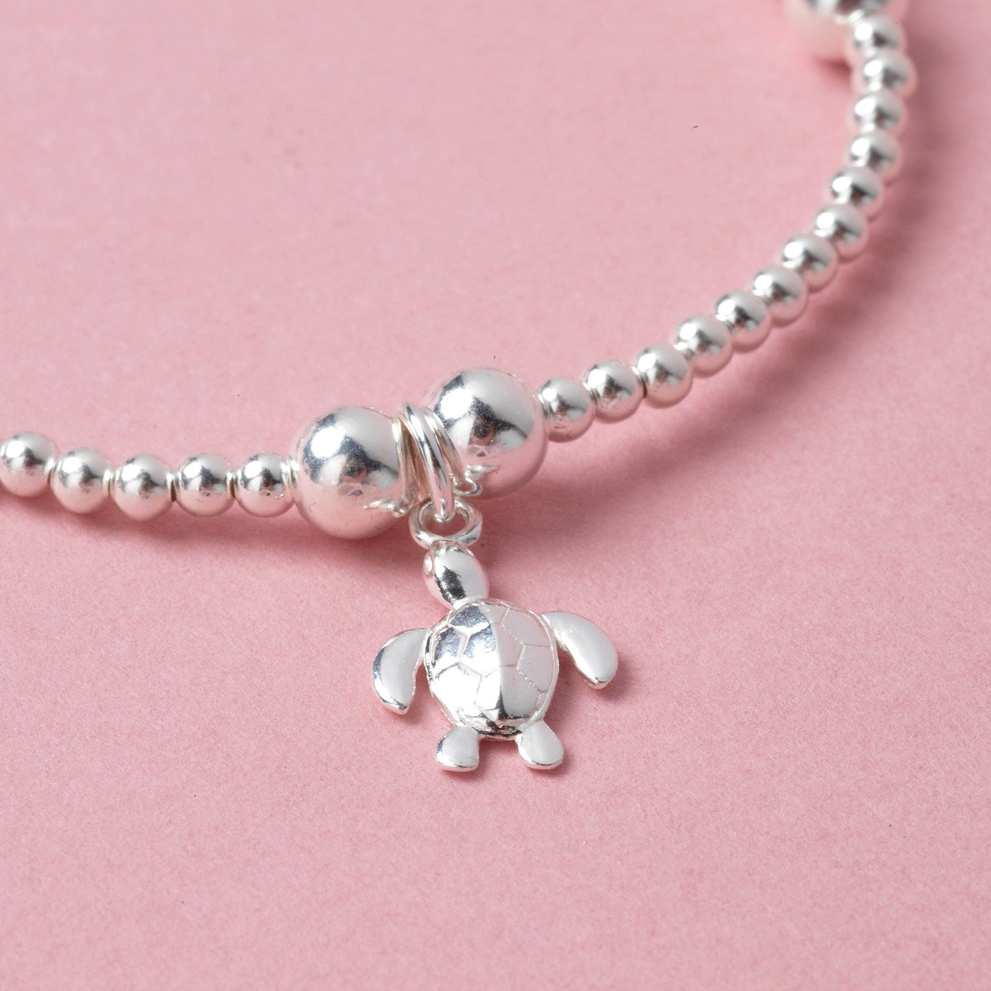 Turtle Bracelet - Solid Sterling Silver Turtle Bracelet - Turtle Lovers Gift, Gift for Her