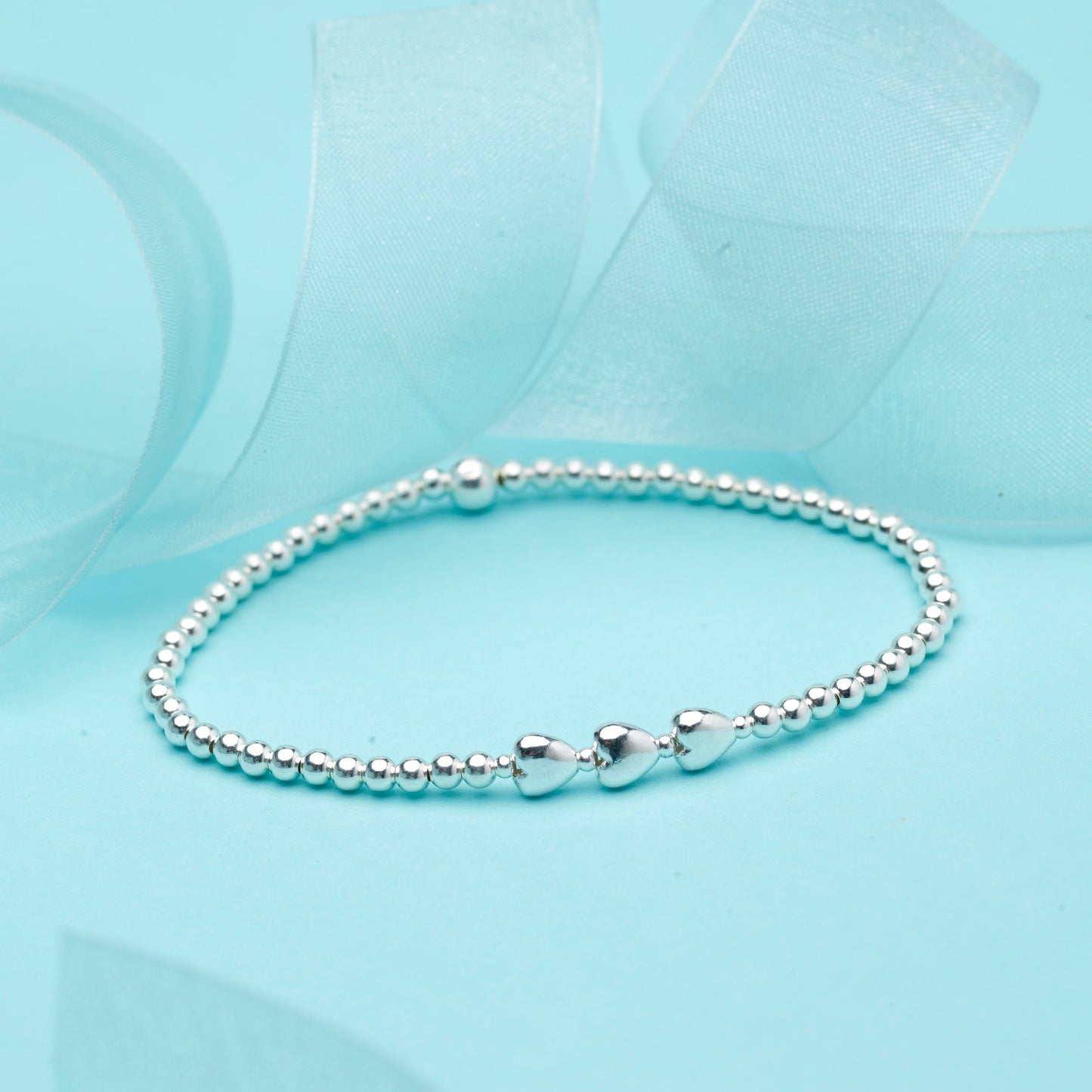 Best Friend Gift for Birthday, Christmas | Sterling Silver Heart Bracelet