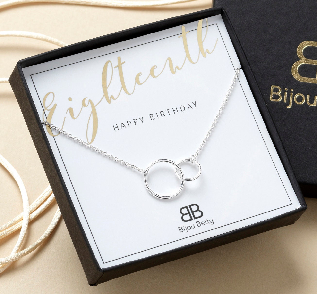 18th Birthday Gift • 18th Necklace • 18th gift for Niece, Sister, Friend • 18th Gift Ideas Daughter • 18th Milestone Birthday