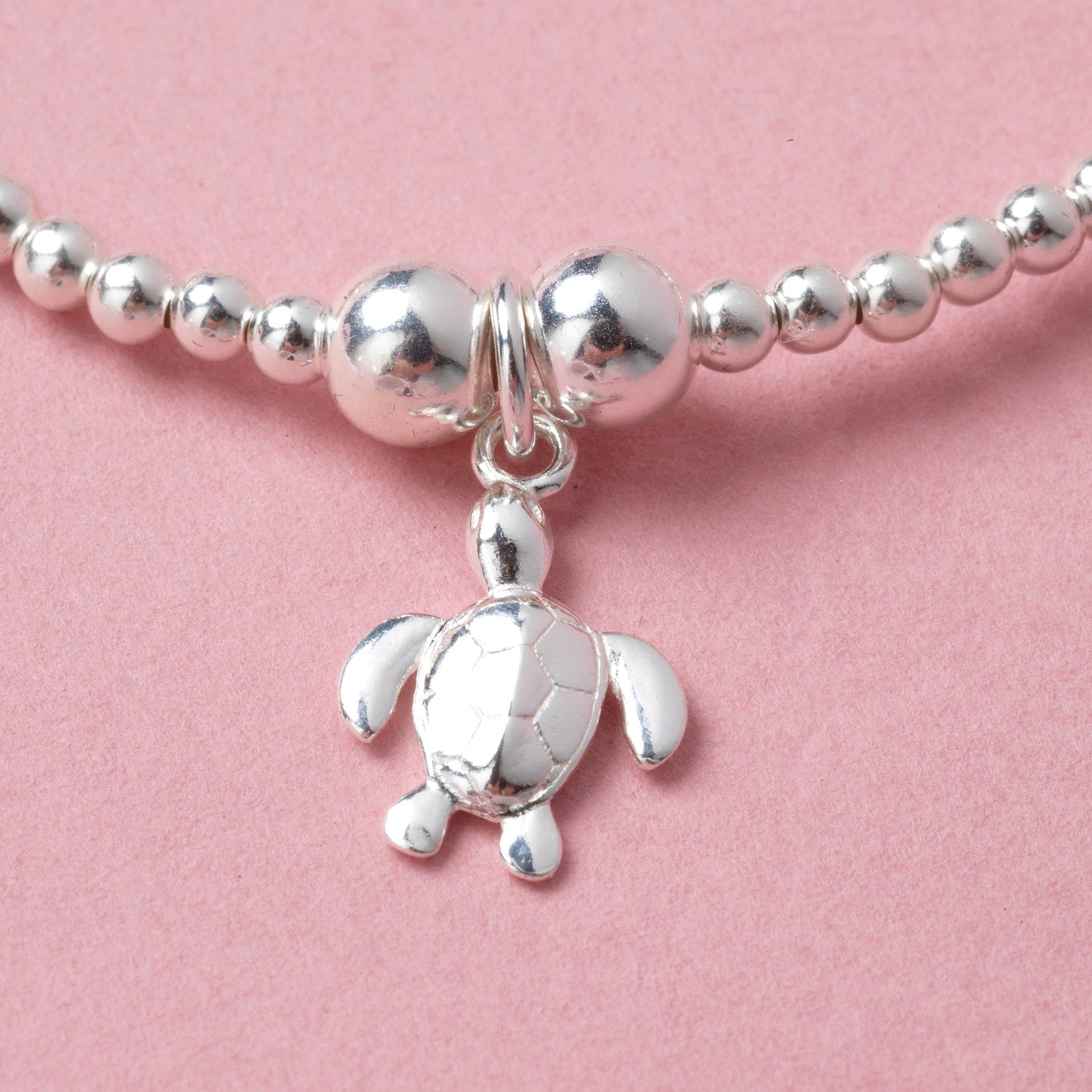 Turtle Bracelet - Solid Sterling Silver Turtle Bracelet - Turtle Lovers Gift, Gift for Her