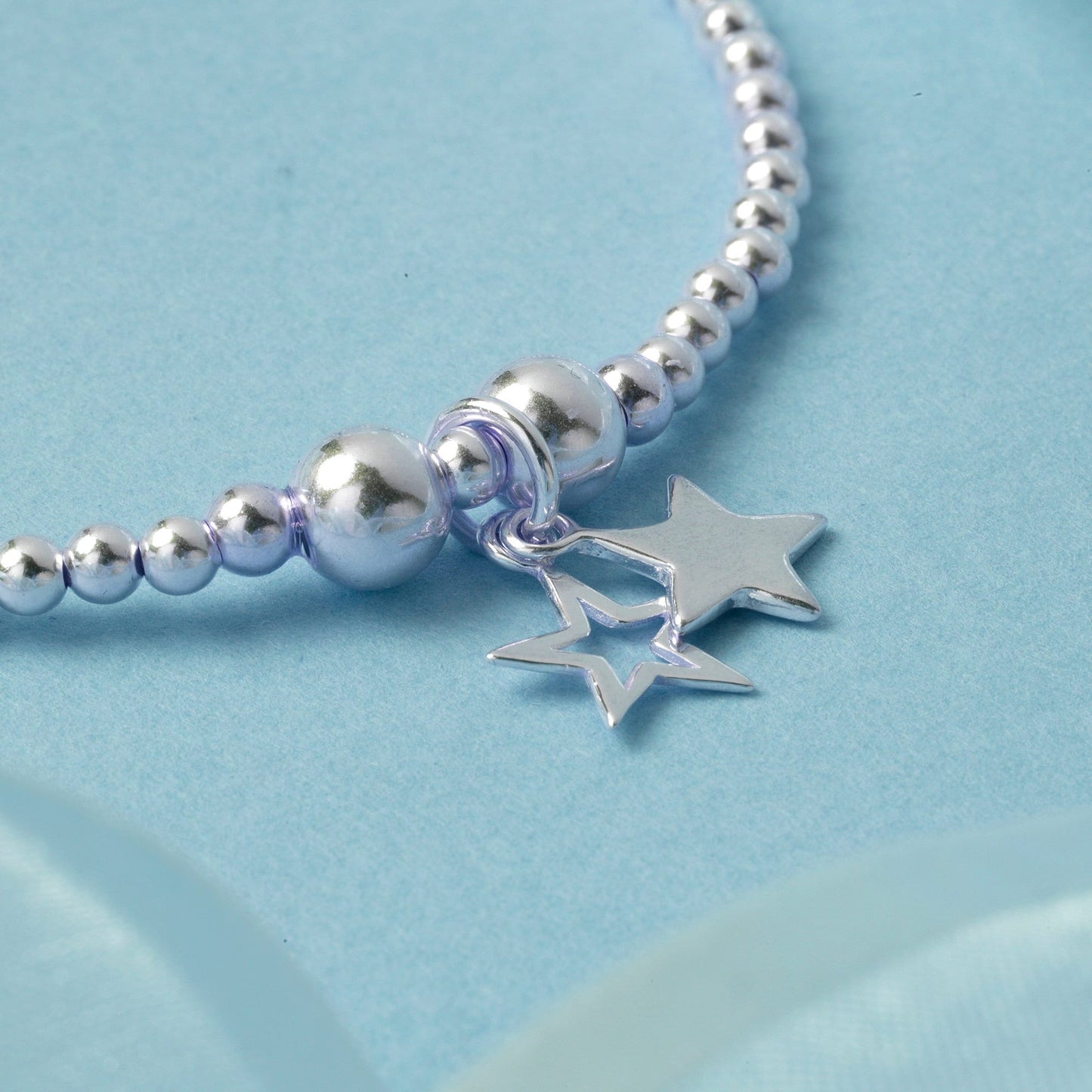 Sterling Silver Star Bracelet | Elegant Stacking Jewellery Gift for Daughter, Mum, Sister | Gift For Her | Birthdays, Christmas Gifts