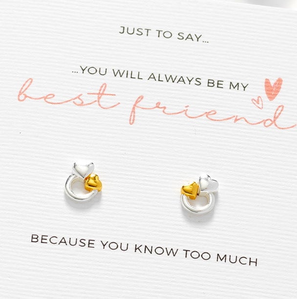 Best Friend Gift: Unique Gift Ideas for Friend - Friendship Earrings, Gift for Friend, Friend Birthday Gift