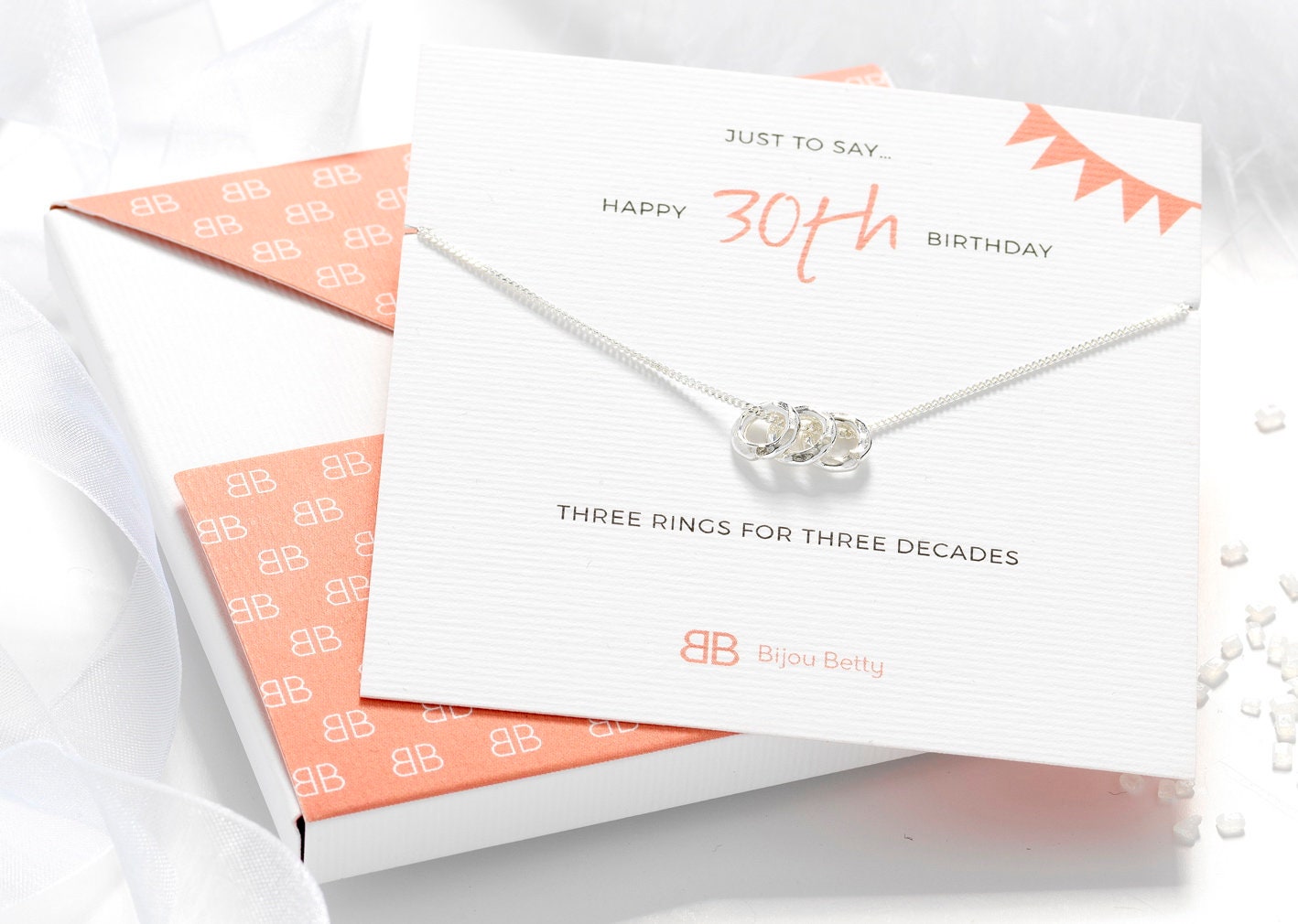 30th Birthday Silver Necklace - 30th Birthday Gift - 30th Gift For Her - 30th Birthday For Daughter - 30th For Friend - 30th Jewellery