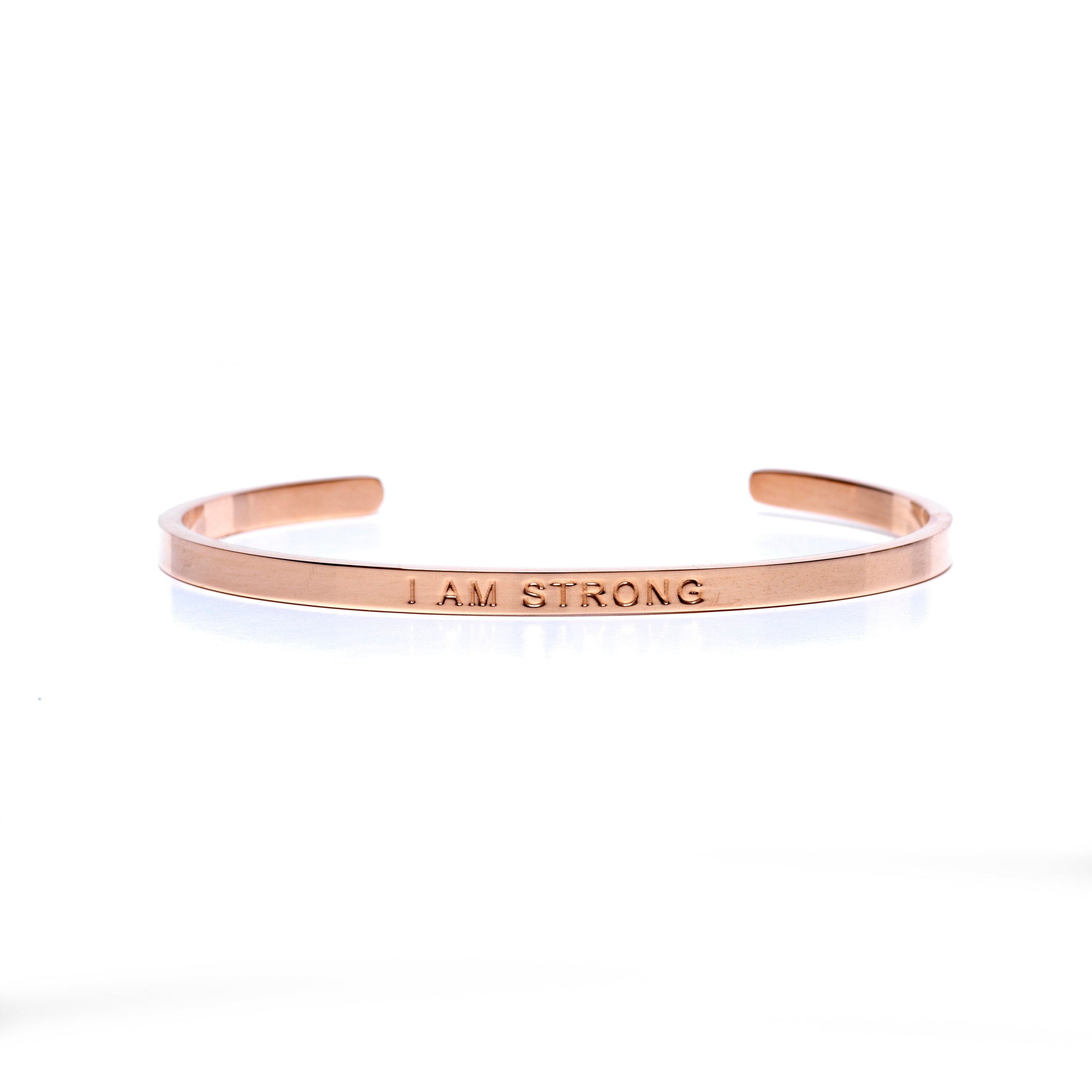 I AM STRONG, Affirmation Cuff Bracelet, Adjustable Cuff, Affirmation Jewellery, Motivational Jewellery, Affirmation Bracelet Woman