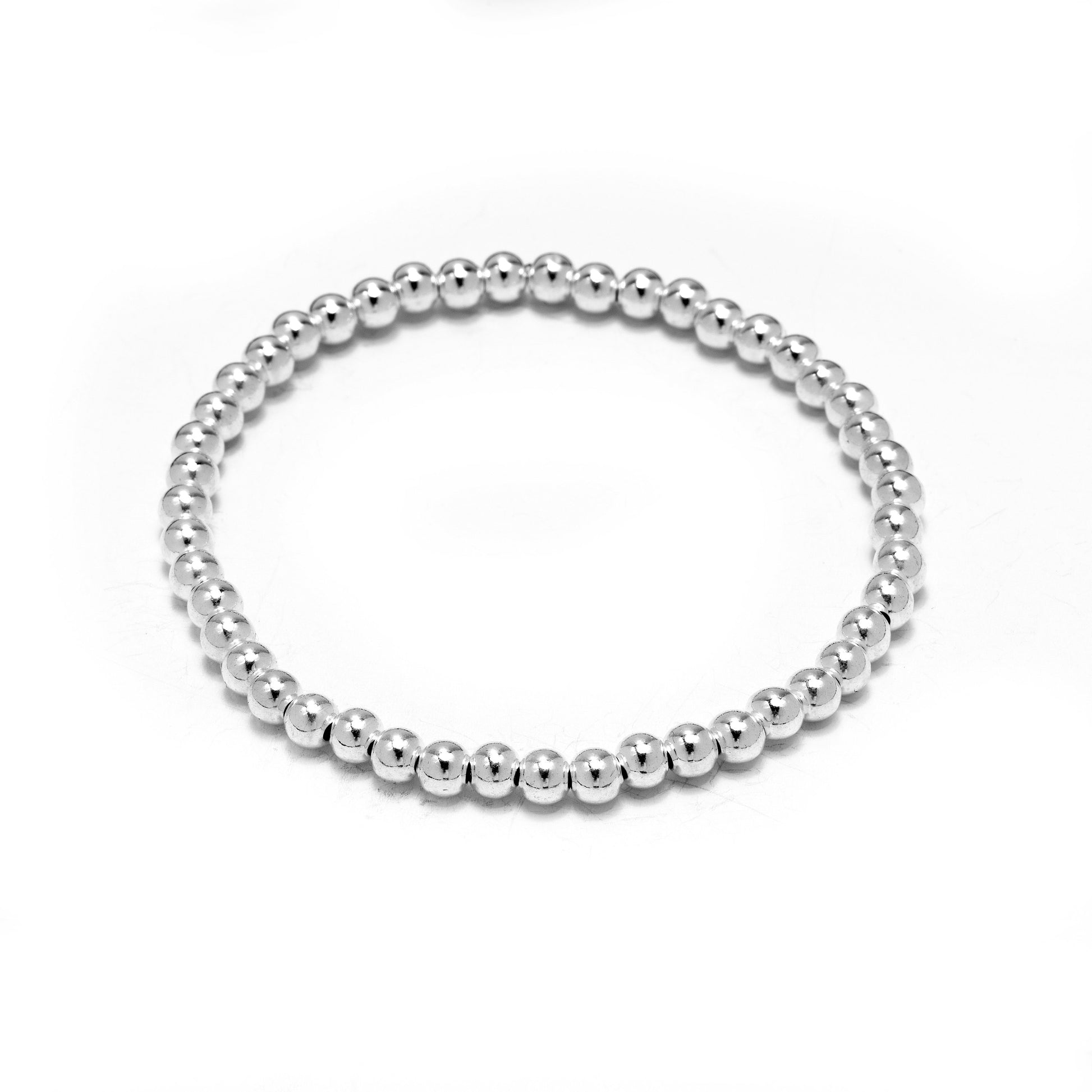 Sterling Silver Beaded Ball Bracelet | Simple, Stylish Birthday , Christmas, Bridesmaid Gift