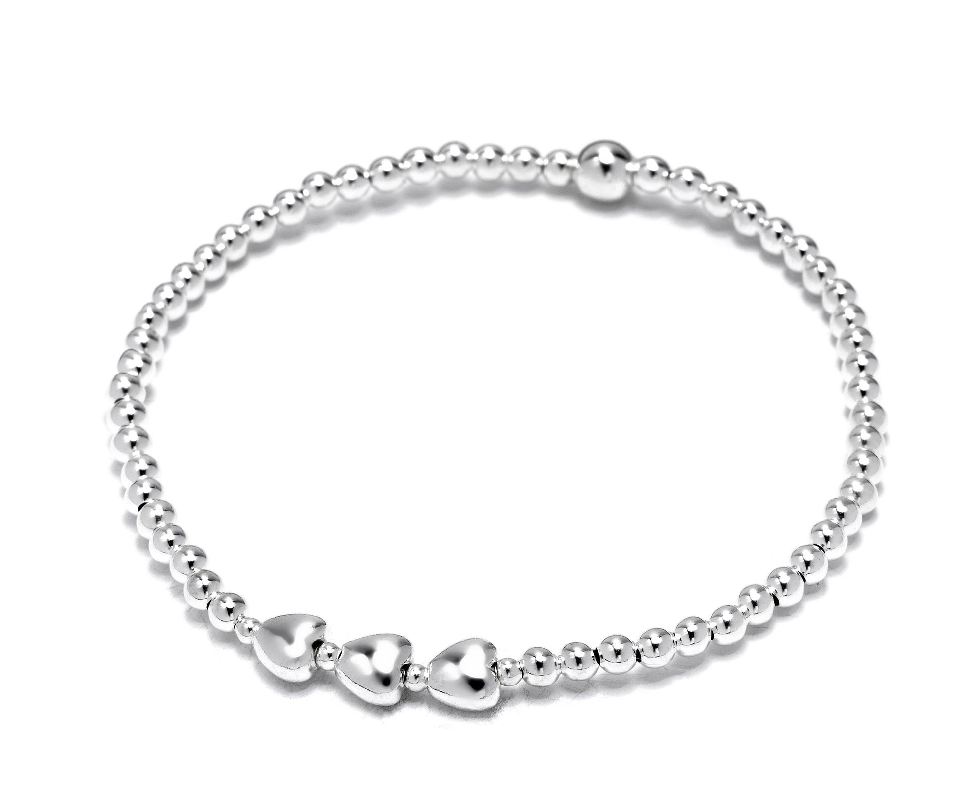 Best Friend Gift for Birthday, Christmas | Sterling Silver Heart Bracelet