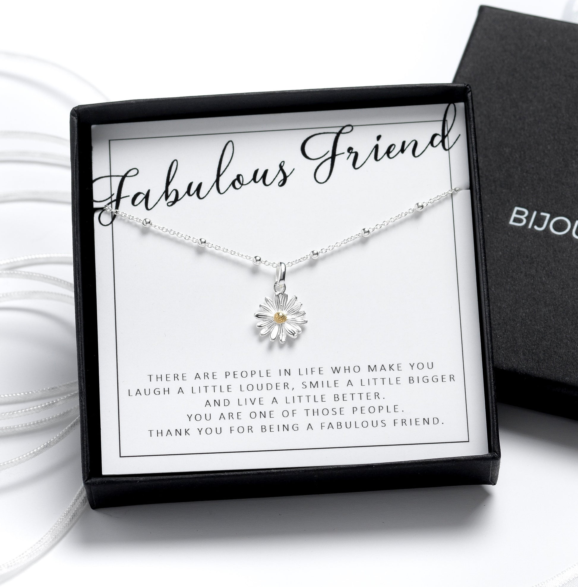 Gift for Friend, Friendship Necklace, Best Friend Necklace, Jewellery Gift, Gift for Her, BFF Gift, Gift for Women, Daisy Necklace