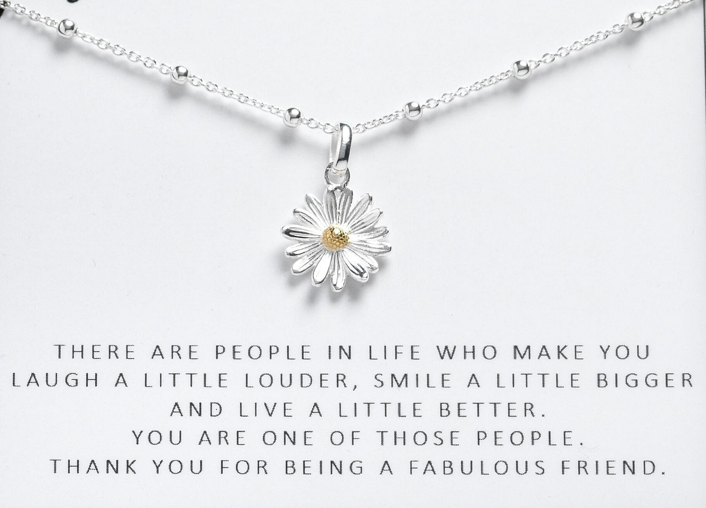 Gift for Friend, Friendship Necklace, Best Friend Necklace, Jewellery Gift, Gift for Her, BFF Gift, Gift for Women, Daisy Necklace