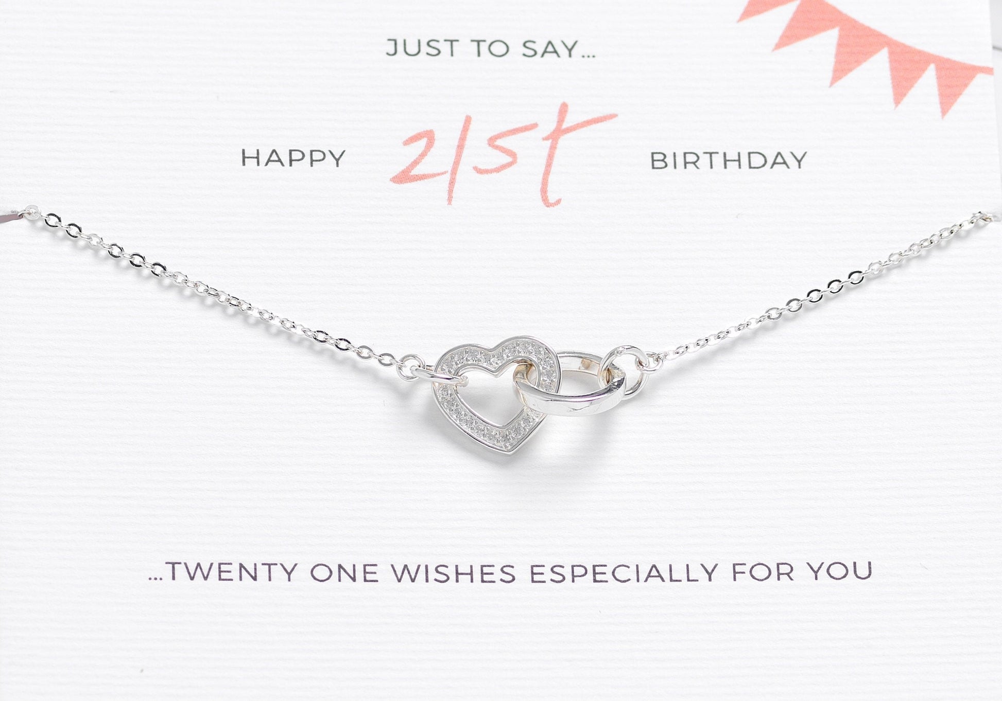 21st Birthday Sterling Silver Necklace, 21 Birthday Boxed Jewellery, 21st Gift, 21st Birthday Jewellery, Daughter 21st, 21st Jewellery