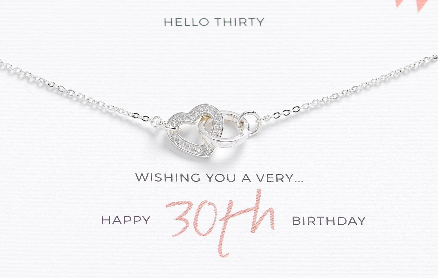 30th Birthday Sterling Silver Necklace – Perfect Gift for Daughters, Sisters, Nieces, Aunts and Friends