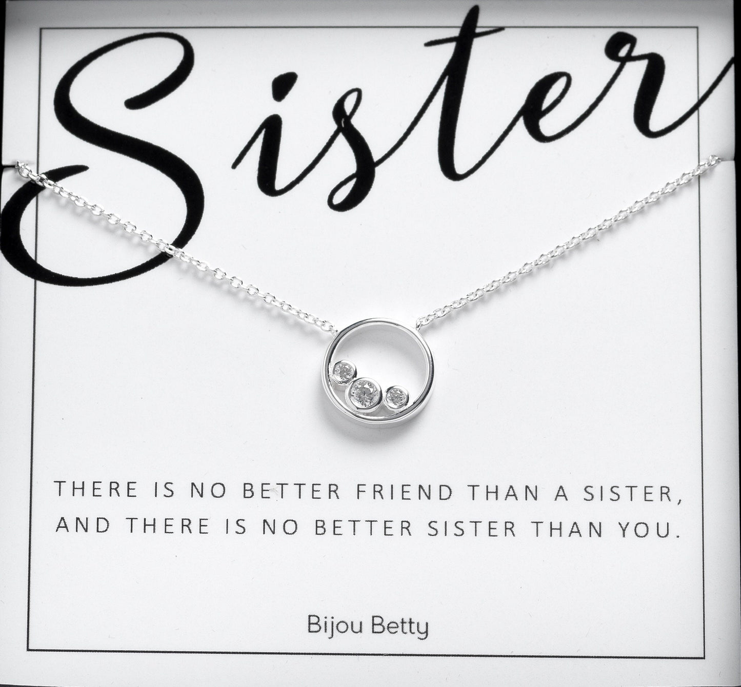 Sisters Necklace, Sister Gift, Gift for Sister, Sister Birthday Gift, Big Sister Gift, Circle Necklace, Gift Ideas Sister