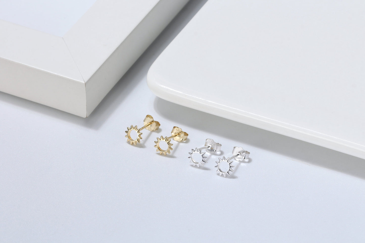 Sun Studs, Dainty Earrings, Sun Stud Earrings, Gold Sun Earrings, Gold Or Silver Stud Earrings, Tiny Stud Earrings, Small Earrings