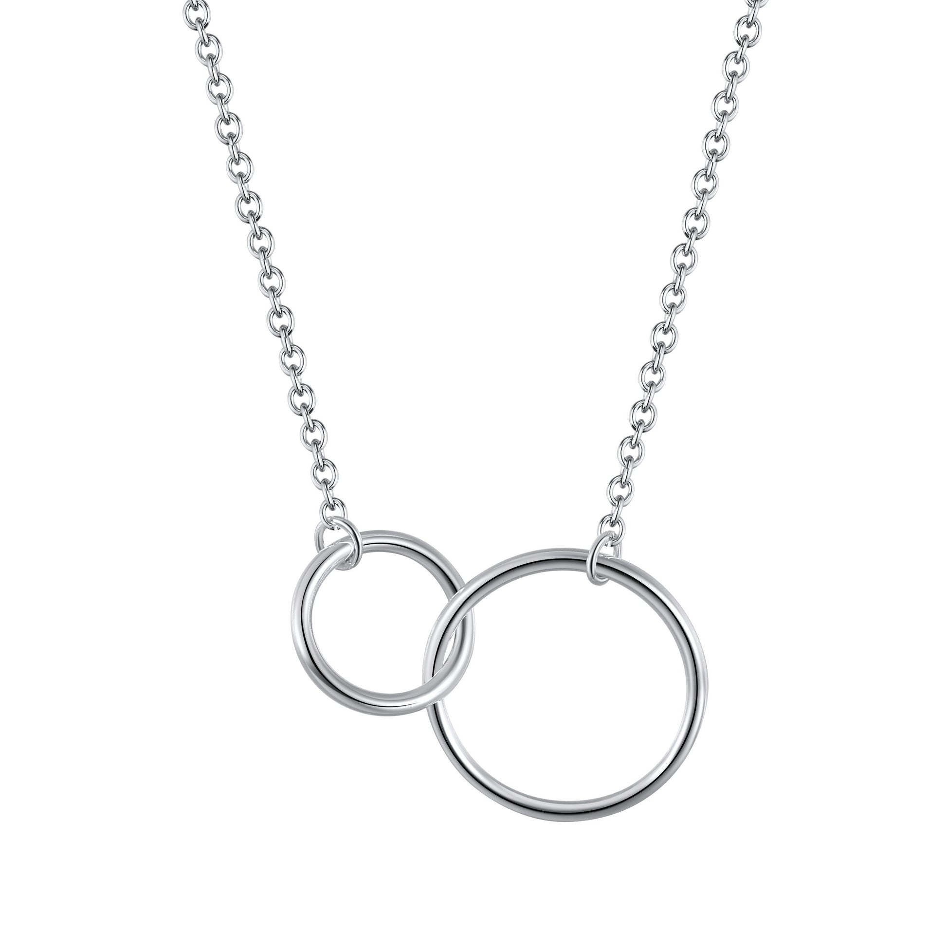 Aunt Necklace - Gift For Aunt - Auntie Jewelry - Best Auntie Ever - Gift For a New Aunt - Two Circles Necklace - Gift For Her