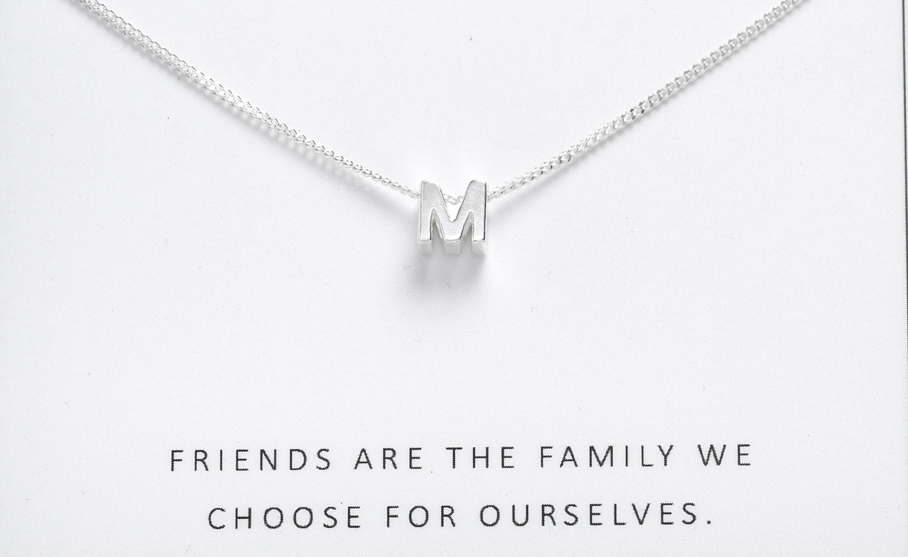 Best Friend Gift Friendship Necklace for Her Long Distance State Necklace Best Friend Necklace - Personalised Friend Gift Initial Necklace