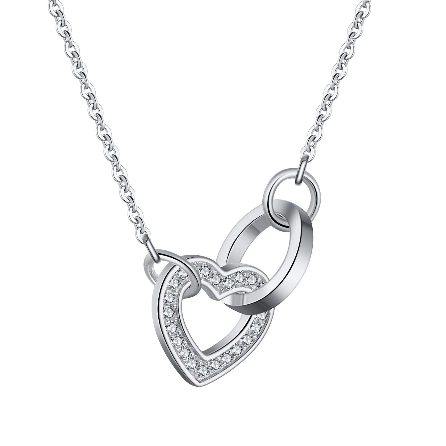 17th Birthday Gift for Daughter, Sister, Niece, Friend - Sterling Silver Open Heart Necklace - 17th Birthday Jewellery