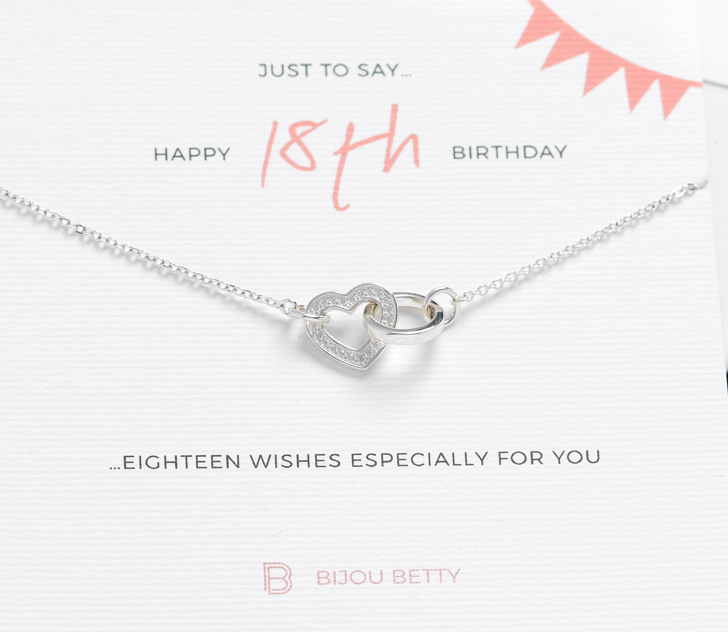 18th birthday gift for her. 18th birthday silver necklace for daughter, niece, granddaughter, sister. 18th Milestone Birthday. 18th Gifts