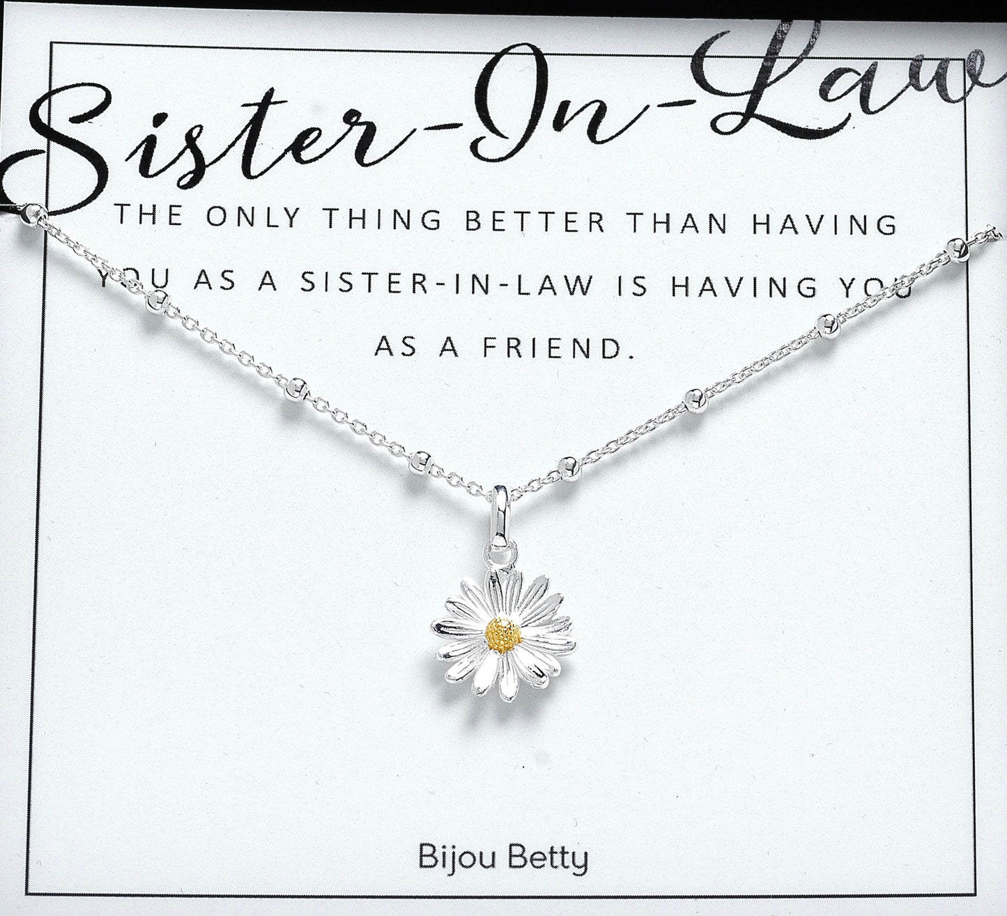 Sister-in-Law Gift • Sister In Law Necklace • Sister in Law Gift Ideas • Gift for Sister-in-Law Birthday, Christmas or Wedding Day