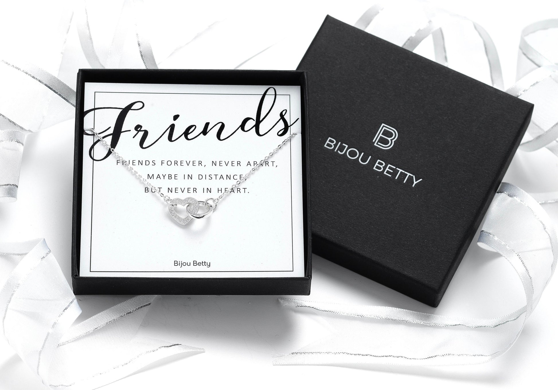 Gift for Female Friend, Friend Birthday Gift, Best Friend Necklace, Friend Jewellery, Long Distance Friendship Gift ,Silver Friend Necklace