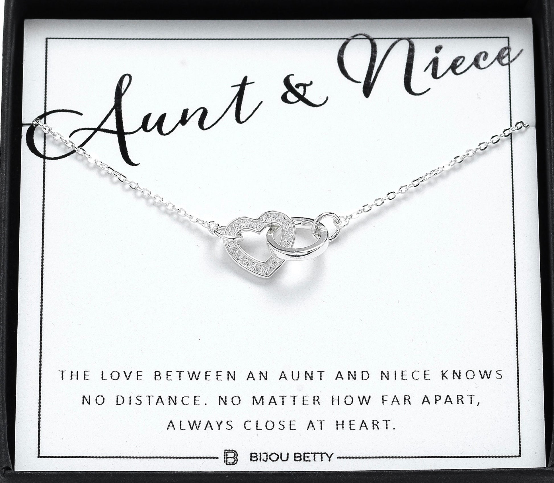 Gift for Aunt | Sterling Silver Necklace | Aunt Necklace | Aunt Gift From Niece, Nephew | Gift Ideas Aunt | Birthday Gift for Auntie