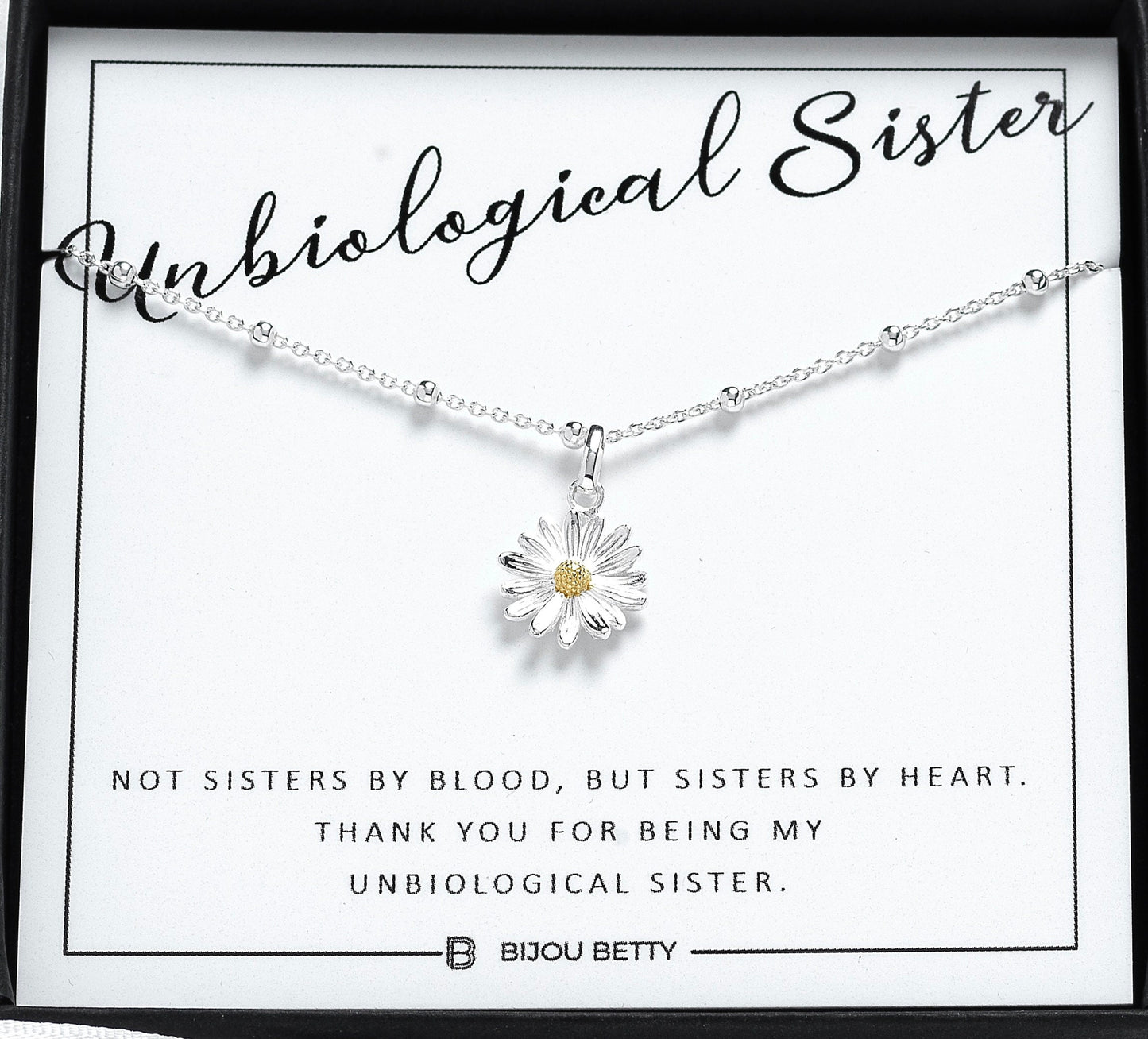 Friend Gift, Unbiological sister Necklace, Unbiological sister Gift, Unbiological Sister Gift, Friendship Necklace, Best Friend Necklace