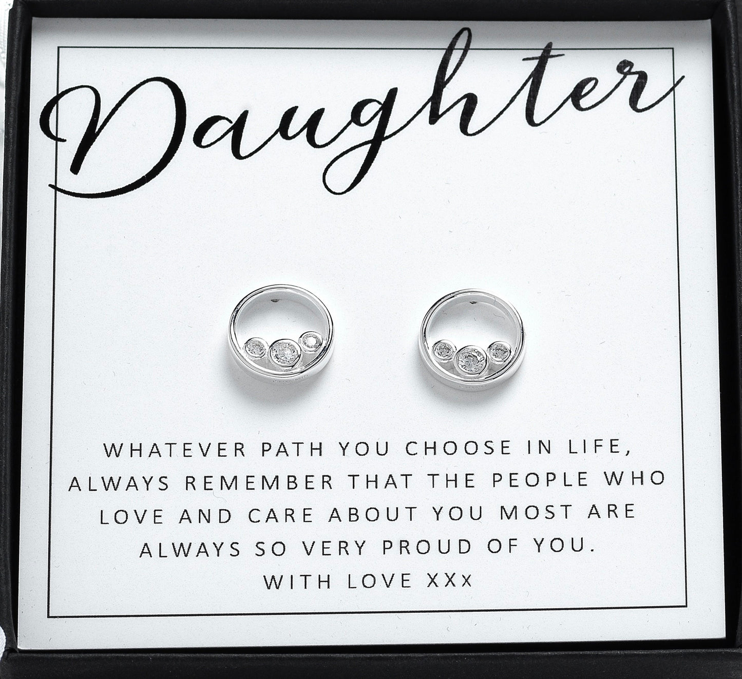 Daughter Earrings, Birthday Gift Daughter, Daughter Jewellery, Wedding Gift, Mother Daughter Jewellery, Daughter Gift From Mum, Gift For Her