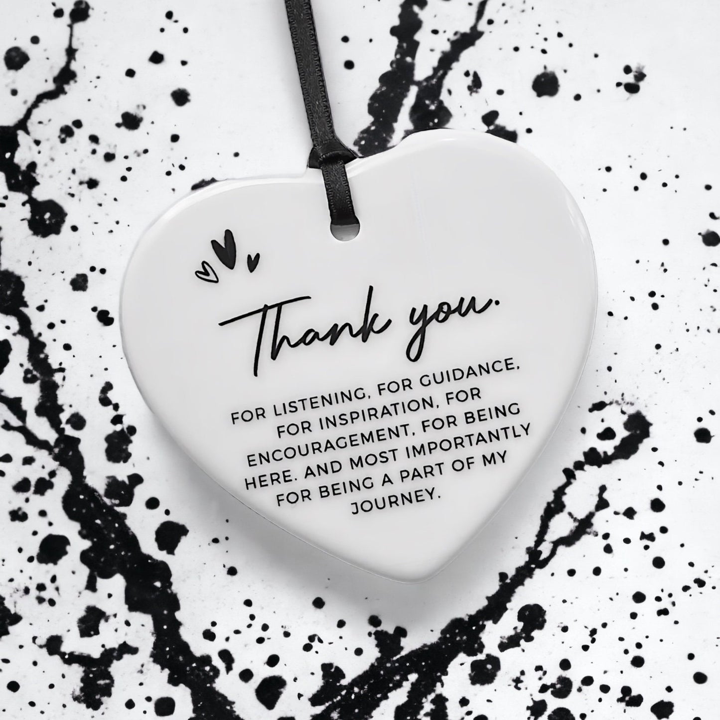 Thank You Gift • Thank You Keepsake • Gift to Say Thank You • Teacher Thank You Gift • Ceramic Heart • Gift for Friend • Thank You Present