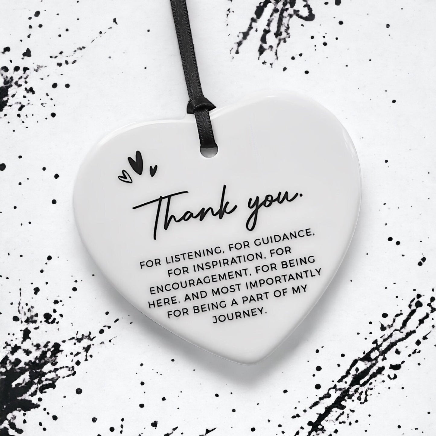 Thank You Gift • Thank You Keepsake • Gift to Say Thank You • Teacher Thank You Gift • Ceramic Heart • Gift for Friend • Thank You Present