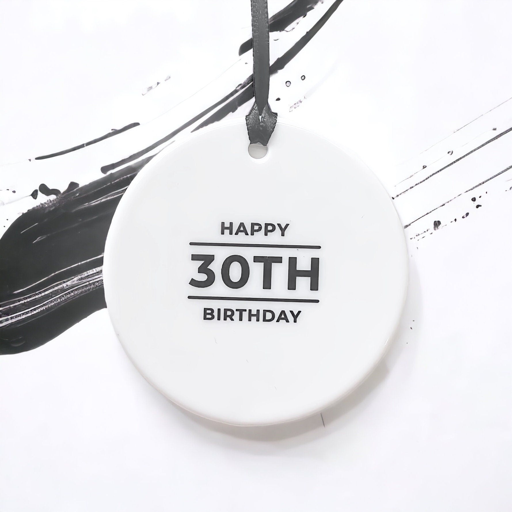 30th Milestone Gift for Daughter, Sister, Friend, Son, Niece, Nephew | 30th Birthday Gift for Her, Him | 30th Birthday Ceramic Ornament