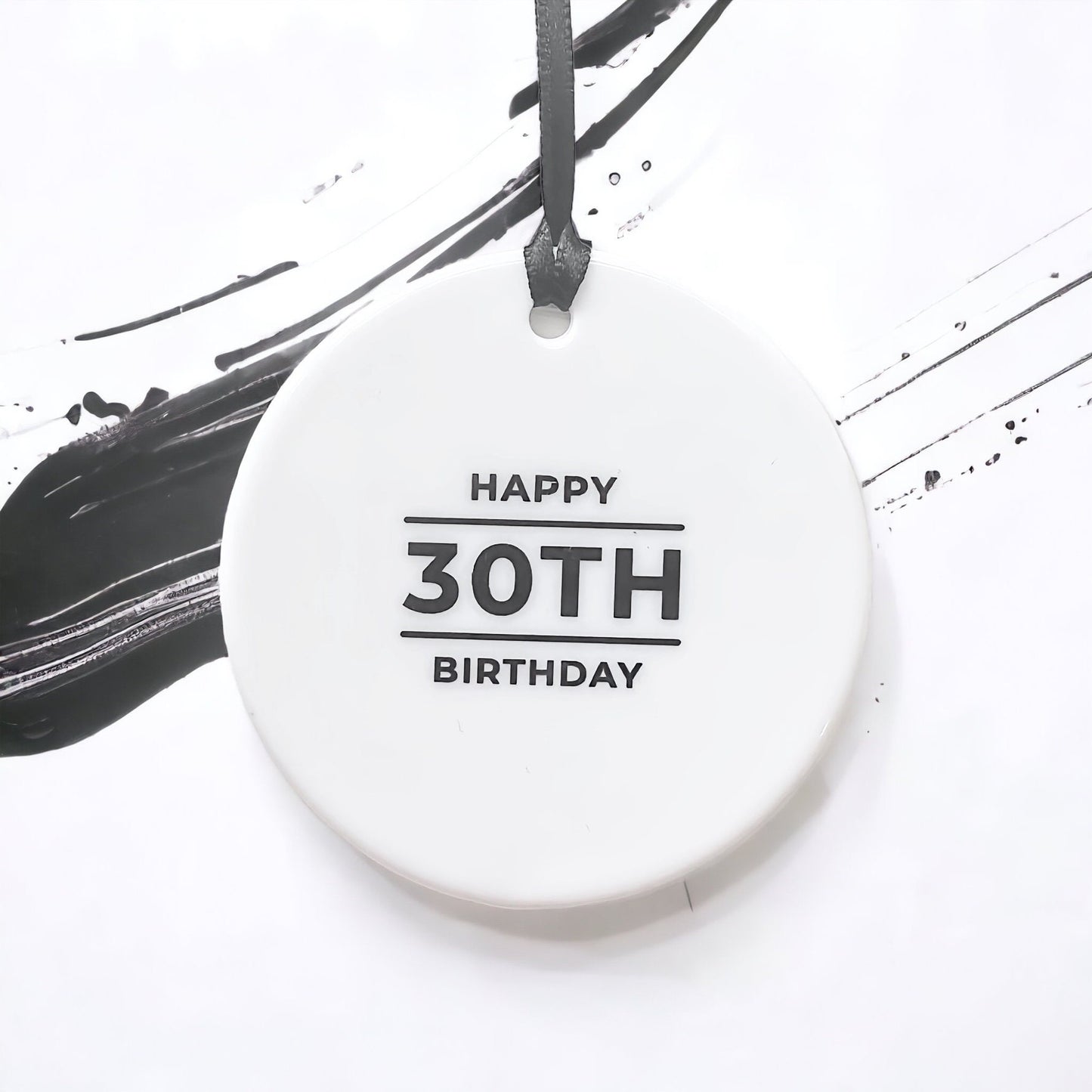 30th Birthday Gift for Her, Him | 30th Birthday Ceramic Ornament | 30th Milestone Gift for Daughter, Sister, Friend, Son, Niece, Nephew