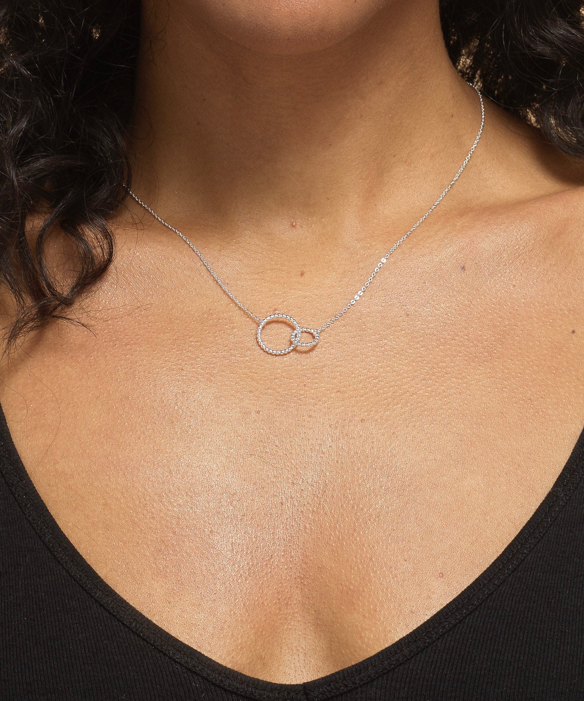 Gift for Friend - Soul Sisters Necklace, BFF Necklace, Best Friend Gift, Jewellery For Best Friend, Interlinked Circles Necklace,