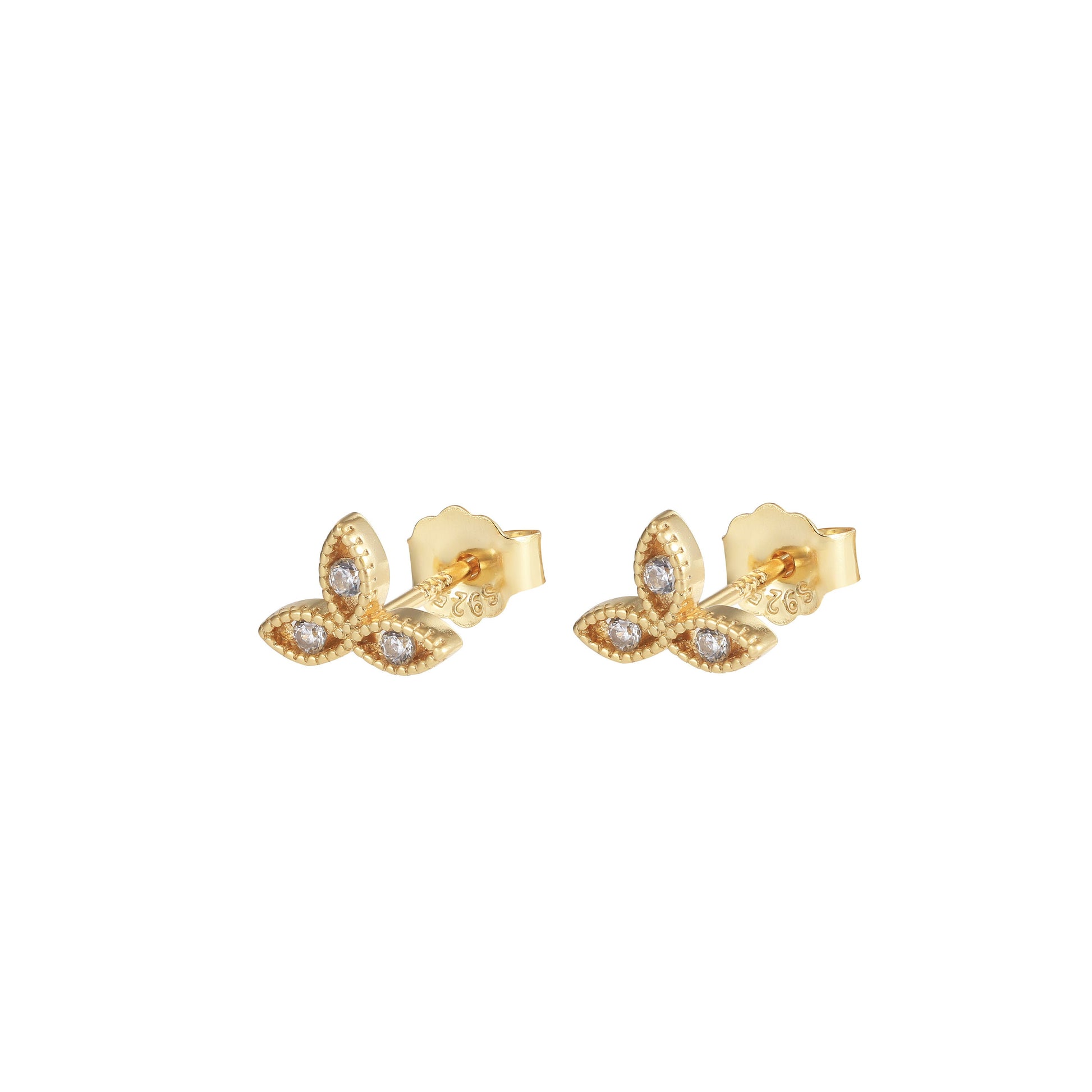 Elegant Floral CZ Stud Earrings | Luxury Gift-Ready Jewelry for Women