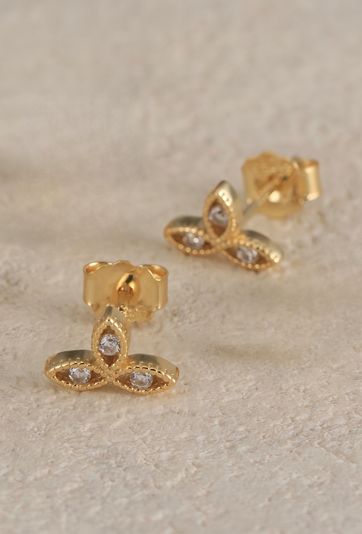 Elegant Floral CZ Stud Earrings | Luxury Gift-Ready Jewelry for Women