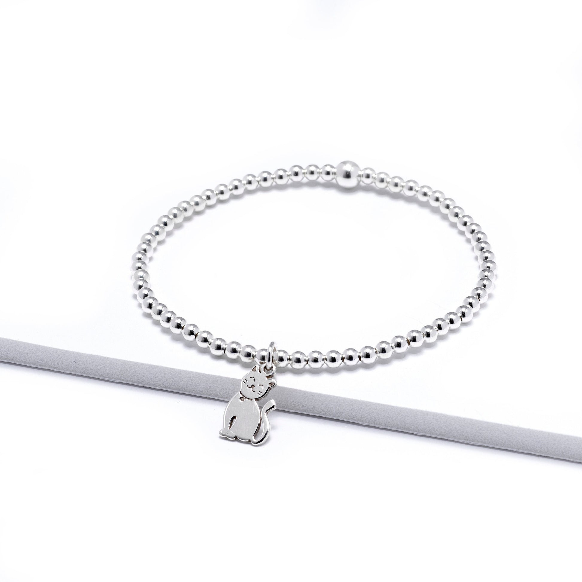 Sterling Silver Cat Bracelet | Perfect Gift for Cat Lovers & Cat Mums